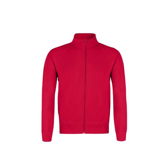 Sudadera para adulto Lightweight Sweat Jacket de Fruit Of The Loom. Fabricada en felpa ligera sin cepillar, en combinación de materiales 80% algodón + 20% poliéster de 240g/m2. Con cierre de cremallera a juego, mangas de ranglán y 2 bolsillos delanteros. Cintura y puños en algodón/ LYCRA®. Disponible en variada gama de colores y en tallas S, M, L, XL, XXL.