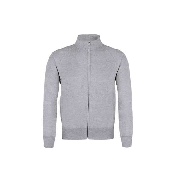 Sudadera para adulto Lightweight Sweat Jacket de Fruit Of The Loom. Fabricada en felpa ligera sin cepillar, en combinación de materiales 80% algodón + 20% poliéster de 240g/m2. Con cierre de cremallera a juego, mangas de ranglán y 2 bolsillos delanteros. Cintura y puños en algodón/ LYCRA®. Disponible en variada gama de colores y en tallas S, M, L, XL, XXL.