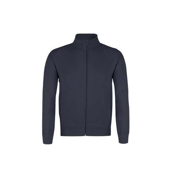 Sudadera para adulto Lightweight Sweat Jacket de Fruit Of The Loom. Fabricada en felpa ligera sin cepillar, en combinación de materiales 80% algodón + 20% poliéster de 240g/m2. Con cierre de cremallera a juego, mangas de ranglán y 2 bolsillos delanteros. Cintura y puños en algodón/ LYCRA®. Disponible en variada gama de colores y en tallas S, M, L, XL, XXL.
