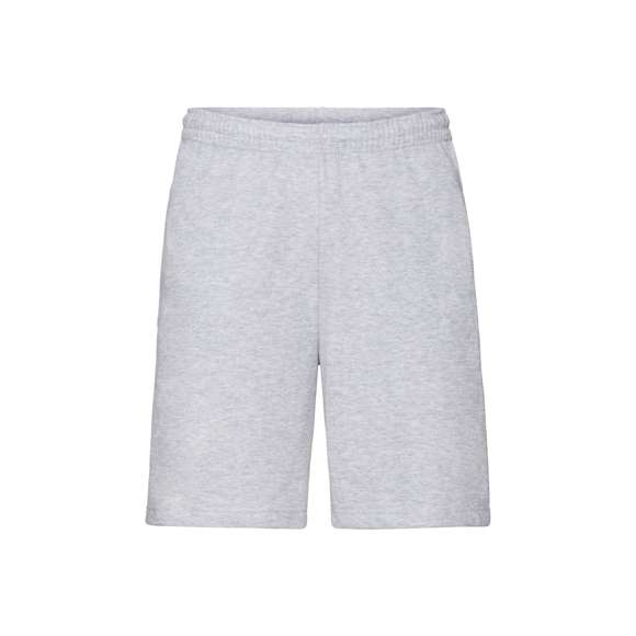 Pantalón corto Lightweight Shorts de Fruit Of The Loom. Fabricado en felpa ligera sin cepillar, en combinación de materiales 80% algodón + 20% poliéster de 240g/m2. Cintura elástica con cordón de ajuste a juego y bolsillos laterales. Disponibles en varios colores y en tallas S, M, L, XL, XXL.