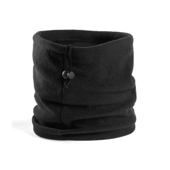  	Braga para cuello o cabeza en material polar fleece de 200g/m2 con tratamiento anti-pilling. En variada gama de vivos colores y con cierre de cordón con accesorio de ajuste.