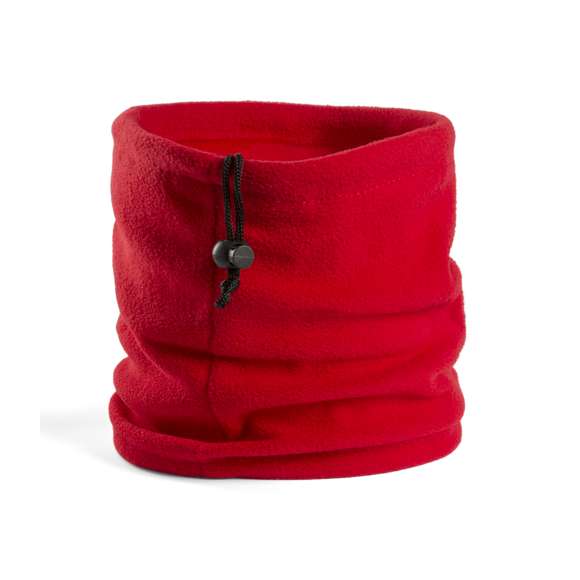  	Braga para cuello o cabeza en material polar fleece de 200g/m2 con tratamiento anti-pilling. En variada gama de vivos colores y con cierre de cordón con accesorio de ajuste.