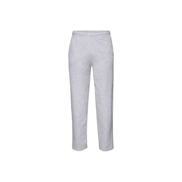Pantalón largo Lightweight Open Hem de Fruit Of The Loom. Fabricado en felpa ligera sin cepillar, en combinación de materiales 80% algodón + 20% poliéster de 240g/m2. Cintura elástica con cordón de ajuste a juego, bolsillos laterales y dobladillo abierto. Disponibles en varios colores y en tallas S, M, L, XL, XXL.