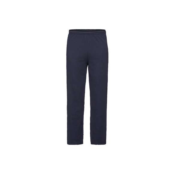 Pantalón largo Lightweight Open Hem de Fruit Of The Loom. Fabricado en felpa ligera sin cepillar, en combinación de materiales 80% algodón + 20% poliéster de 240g/m2. Cintura elástica con cordón de ajuste a juego, bolsillos laterales y dobladillo abierto. Disponibles en varios colores y en tallas S, M, L, XL, XXL.