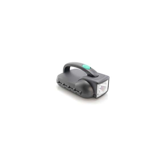 Set de herramientas de 24 accesorios en resistente estuche con linterna led integrada. Incluye set de destornilladores de precisión, herramienta de fijación, cabezales destornilladores planos y de estrella y cabezales de tubo. Alimentación de linterna a pilas: 4xAA no incluidas. Presentado en caja individual.