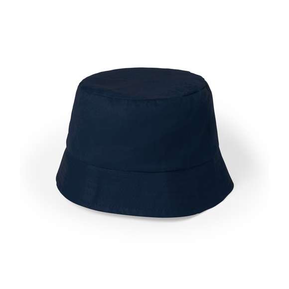 Gorro tipo bob en material 100% algodón. La visera alrededor del gorro favorece una sombra uniforme, siendo además transpirable gracias a su tejido. Gran comodidad, con cinta interior para un ajuste perfecto. Disponible en variada gama de vivos colores.