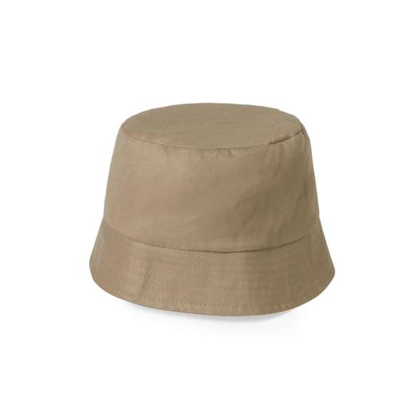 Gorro tipo bob en material 100% algodón. La visera alrededor del gorro favorece una sombra uniforme, siendo además transpirable gracias a su tejido. Gran comodidad, con cinta interior para un ajuste perfecto. Disponible en variada gama de vivos colores.