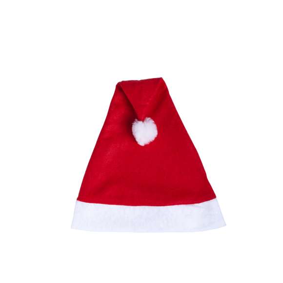 Divertido gorro de Papá Noel con clásico diseño en suave poliéster y en variada gama de vivos colores.