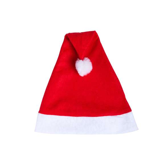 Divertido gorro de Papá Noel con clásico diseño en suave poliéster y en variada gama de vivos colores.