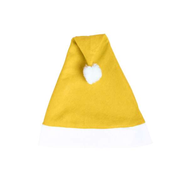Divertido gorro de Papá Noel con clásico diseño en suave poliéster y en variada gama de vivos colores.