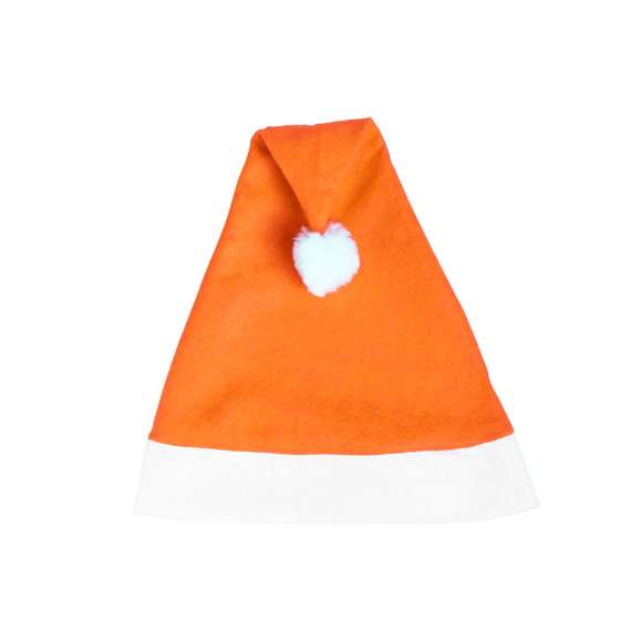 Divertido gorro de Papá Noel con clásico diseño en suave poliéster y en variada gama de vivos colores.