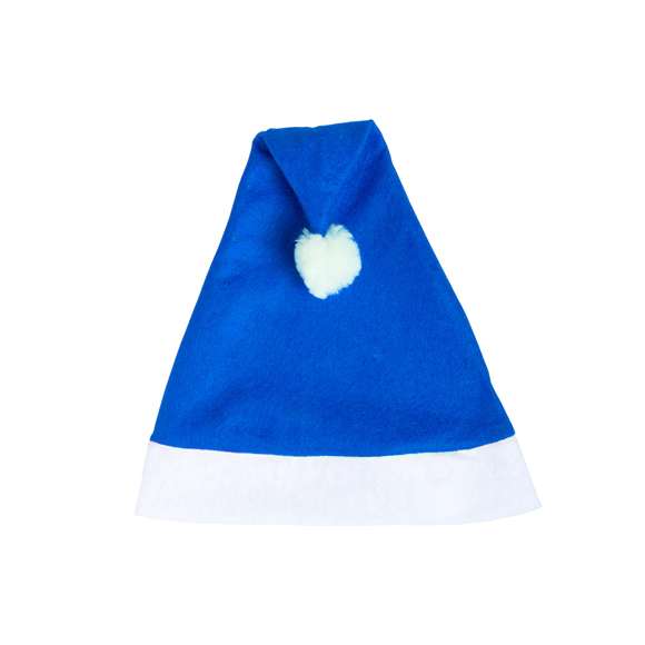 Divertido gorro de Papá Noel con clásico diseño en suave poliéster y en variada gama de vivos colores.