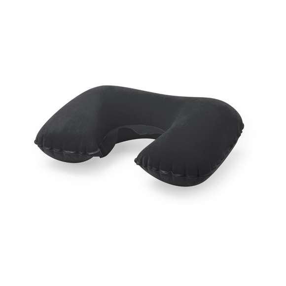  	Almohadilla inflable para cuello de suave antelina en variada gama de vivos colores.