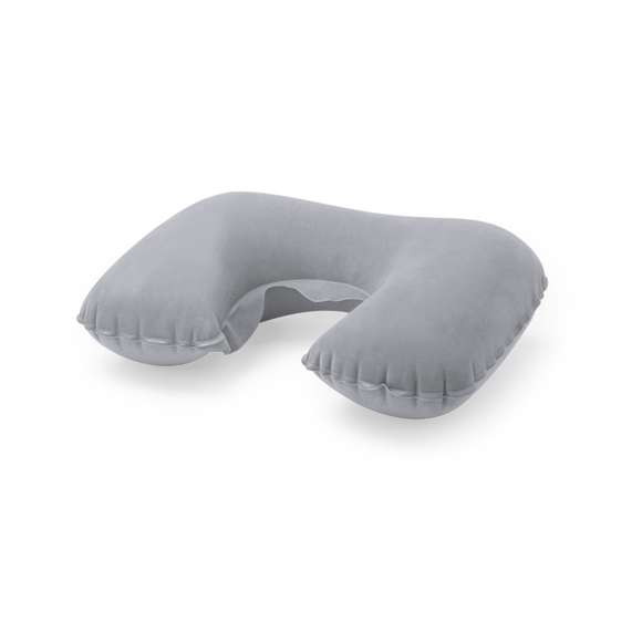  	Almohadilla inflable para cuello de suave antelina en variada gama de vivos colores.