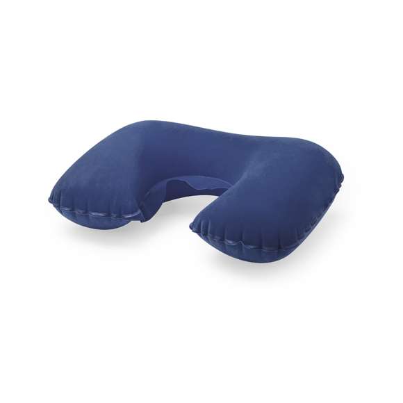  	Almohadilla inflable para cuello de suave antelina en variada gama de vivos colores.