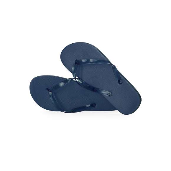 Par de chanclas fabricadas en EVA y PVC. Suela hecha de resistente EVA para una alta durabilidad y tiras ergonómicas fabricadas en PVC a juego. Disponibles en una variada gama de colores vibrantes adaptándose a cualquier estilo. Tallas 36-38 y 42-44.