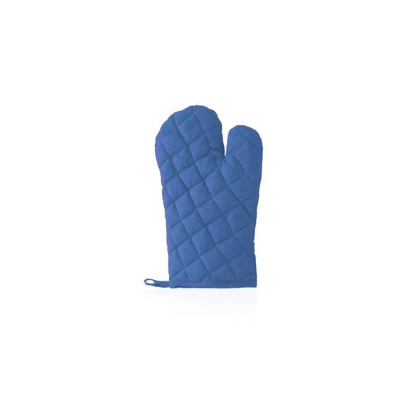  	Manopla de cocina de alta calidad en suave material 100% algodón de vivos colores. Con una cara lisa especialmente diseñada para impresión y cinta para colgar.