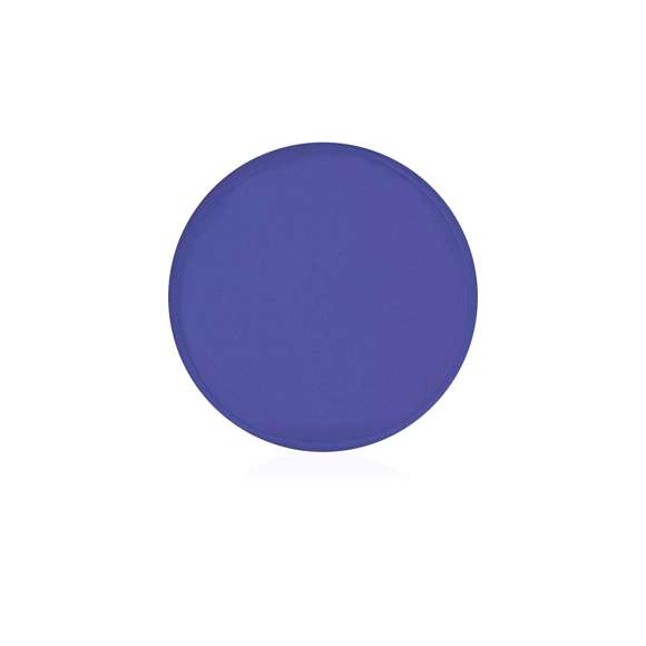 Frisbee plegable en poliéster de vivos colores, con funda individual a juego y fácil sistema de plegado para tamaño compacto.