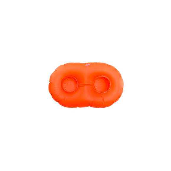 Soporte inflable en resistente PVC para 2 refrescos de 33 cl en vivos colores.