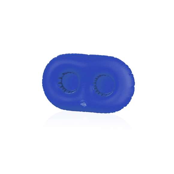 Soporte inflable en resistente PVC para 2 refrescos de 33 cl en vivos colores.