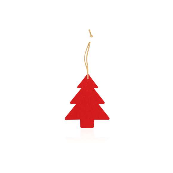 Figuras navideñas para colgar en suave fieltro. Disponibles en diseños copo de nieve, árbol de navidad y reno.
