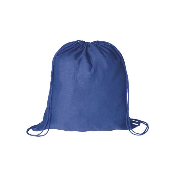 Mochila de cuerdas en tejido 100% algodón de suave acabado de alegres colores. Con cuerdas autocierre a juego.