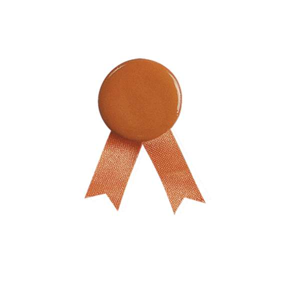 Pin lazo en variados colores con cuerpo de acabado brillante en variados colores.