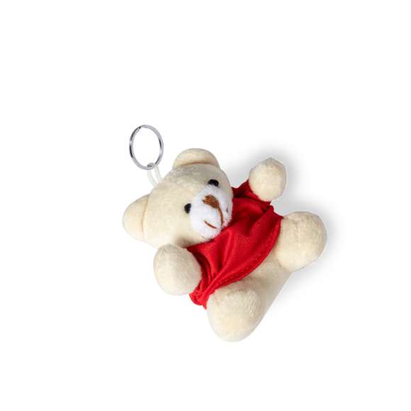 Llavero osito de peluche con camisetitas en divertida gama de vivos colores.