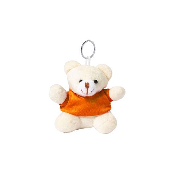 Llavero osito de peluche con camisetitas en divertida gama de vivos colores.