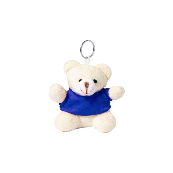 Llavero osito de peluche con camisetitas en divertida gama de vivos colores.