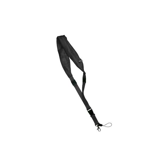  	Lanyard en resistente y suave poliéster de variados colores con gorro impermeable en nylon integrado en cuello y cierre de cremallera. Desmontable con cierres de clip y accesorios mosquetón metálico y cinta.