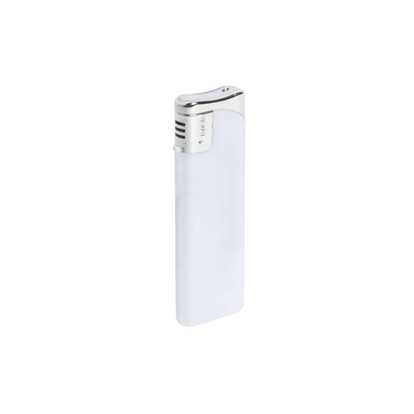  	Encendedor a gas de mecanismo eléctrico. Con protección infantil, recargable, regulador de llama y disponible en variada gama de colores de acabado sólido. Servidos en cajas de 50 unidades del mismo color.