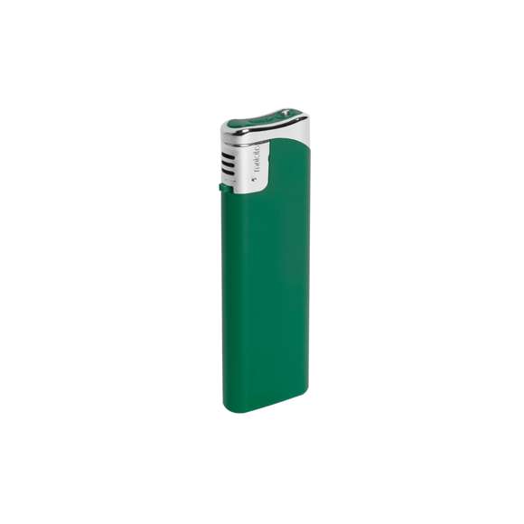  	Encendedor a gas de mecanismo eléctrico. Con protección infantil, recargable, regulador de llama y disponible en variada gama de colores de acabado sólido. Servidos en cajas de 50 unidades del mismo color.