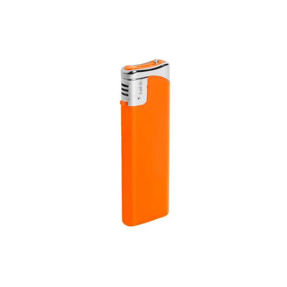  	Encendedor a gas de mecanismo eléctrico. Con protección infantil, recargable, regulador de llama y disponible en variada gama de colores de acabado sólido. Servidos en cajas de 50 unidades del mismo color.
