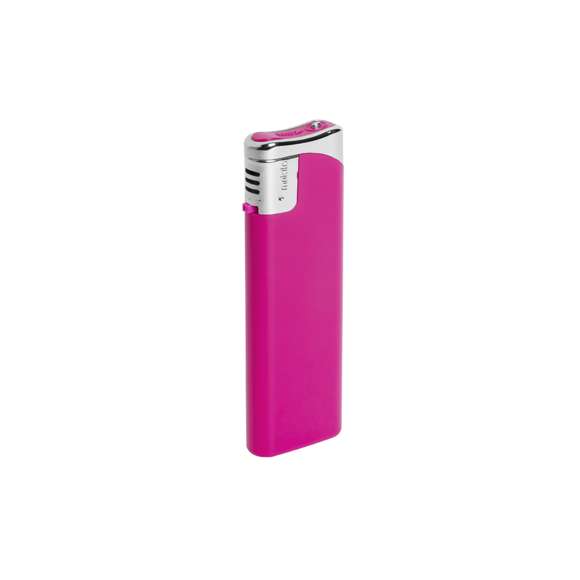  	Encendedor a gas de mecanismo eléctrico. Con protección infantil, recargable, regulador de llama y disponible en variada gama de colores de acabado sólido. Servidos en cajas de 50 unidades del mismo color.