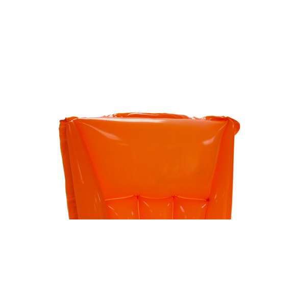 Colchoneta inflable de 180cm en resistente PVC de vivos colores. Presentada con plegado especial para fácil impresión.