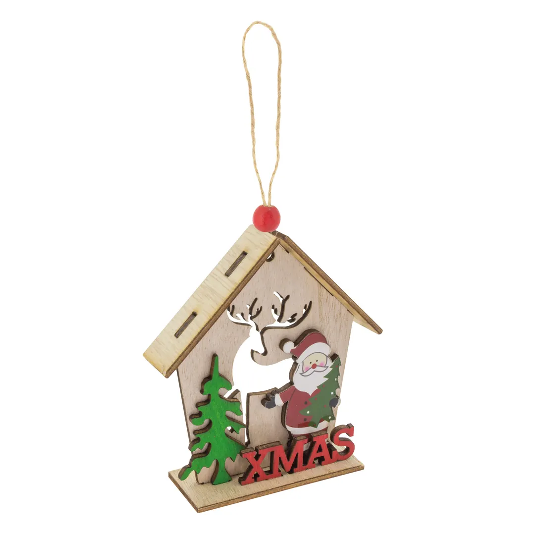 Producto personalizable Adorno Navideño De Madera "Laponia"