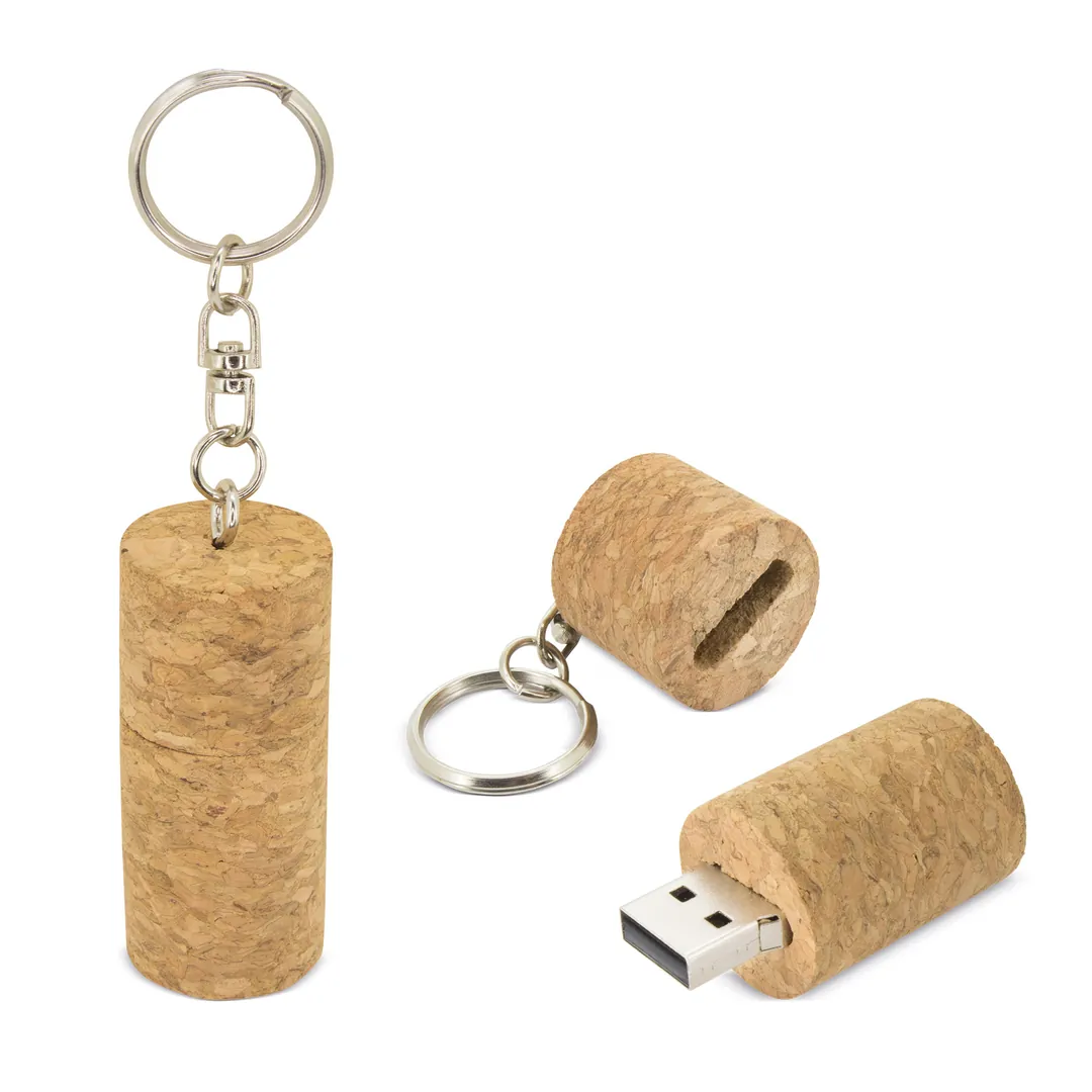 Producto personalizable Llavero Corcho Usb 64Gb