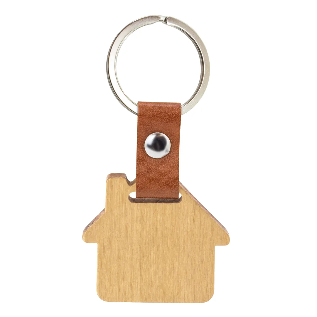 Producto personalizable Llavero De Madera "Haus"