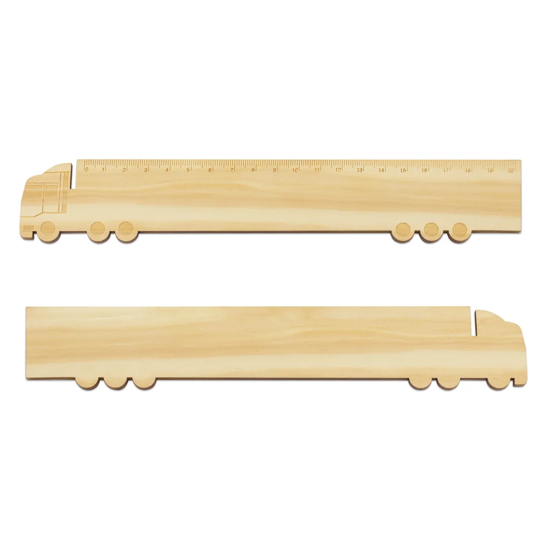 Producto personalizable Regla De Madera "Ecotrans"