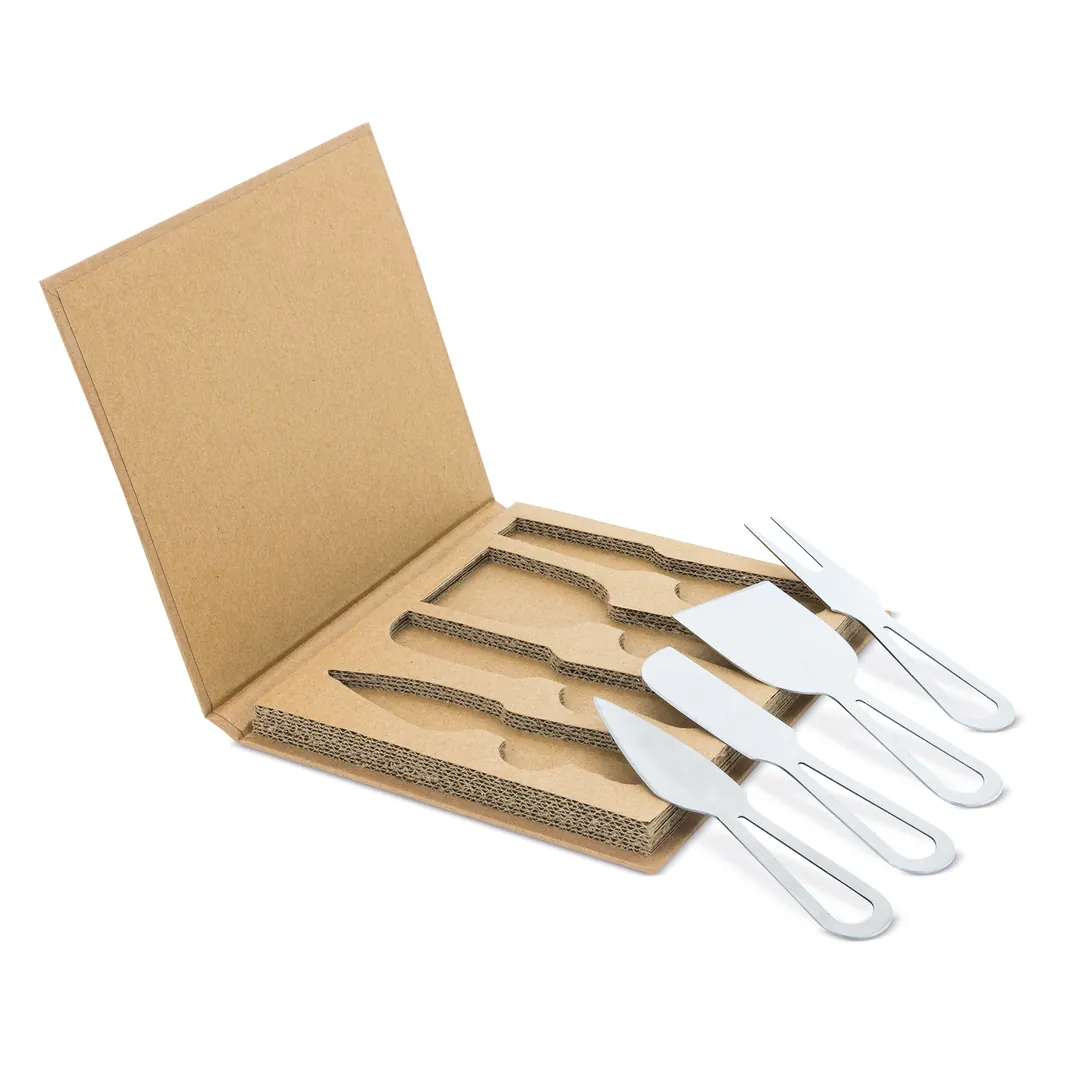 Producto personalizable Set 4 Cuchillos Para Queso "Gourmet"