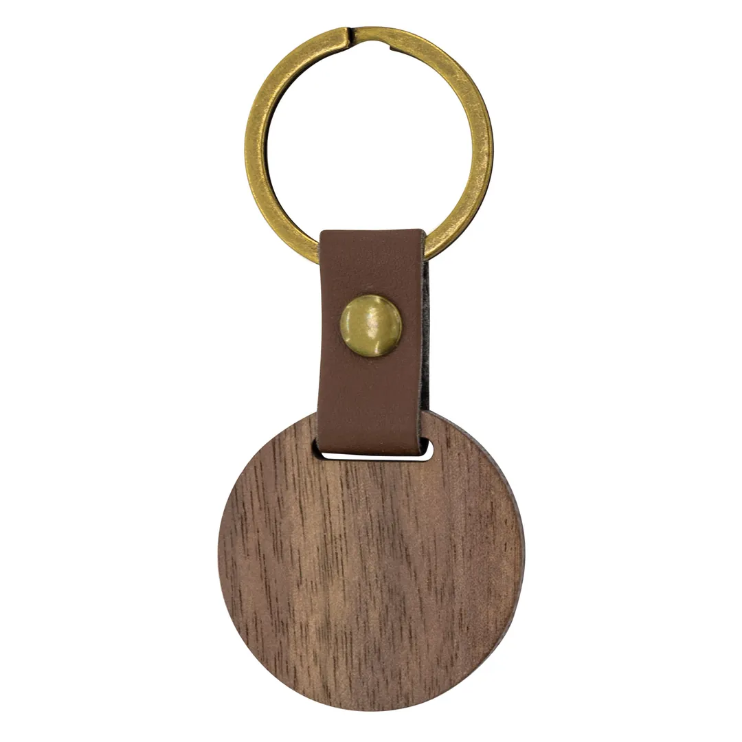 Producto personalizable Llavero De Madera Redondo"Samoa"