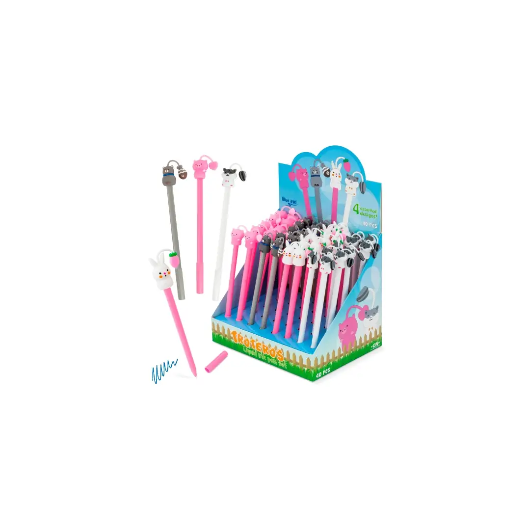 Producto personalizable Set De Bolígrafos Tinta Líquida "Troteros" (Pack 40)