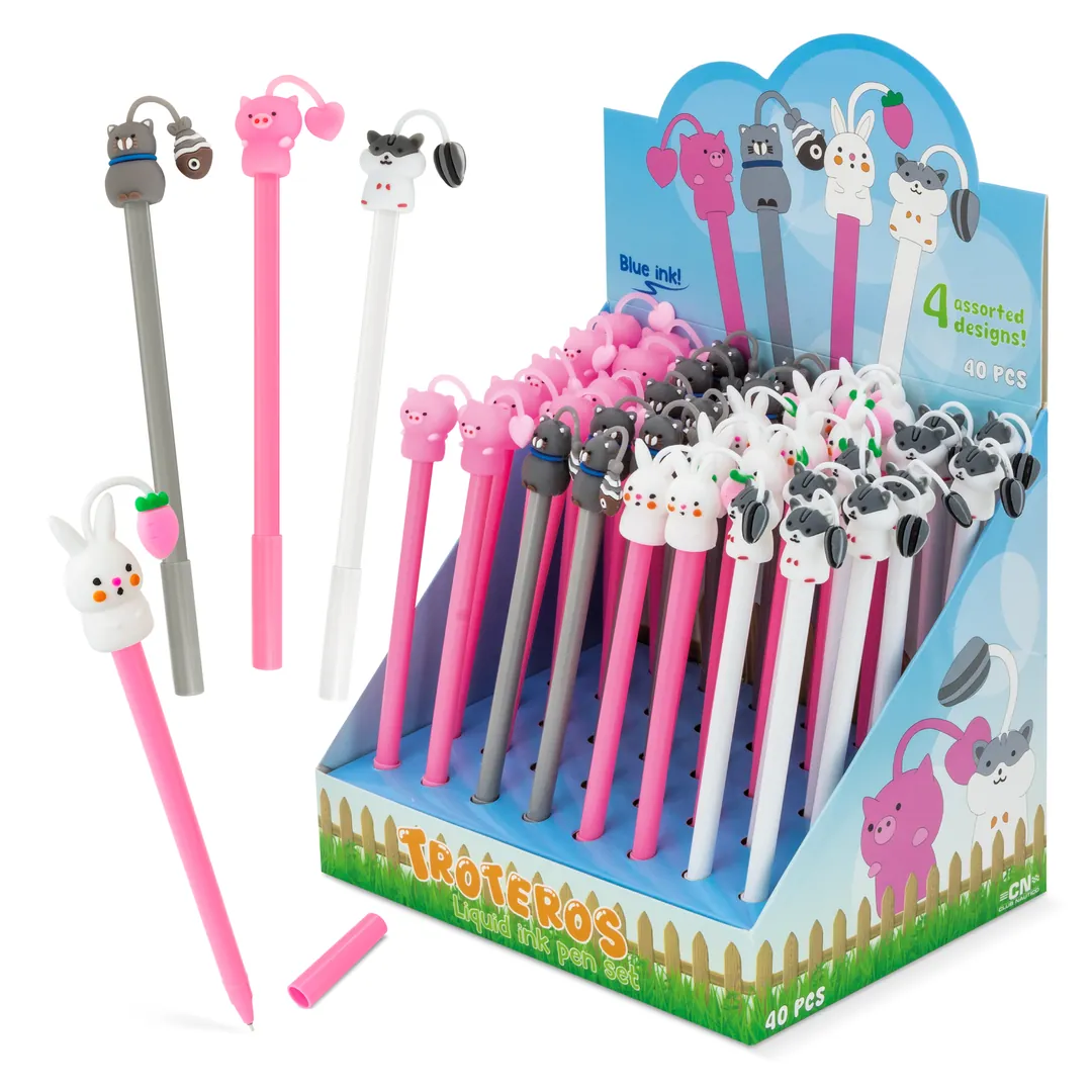 Producto personalizable Set De Bolígrafos Tinta Líquida "Troteros" (Pack 40)