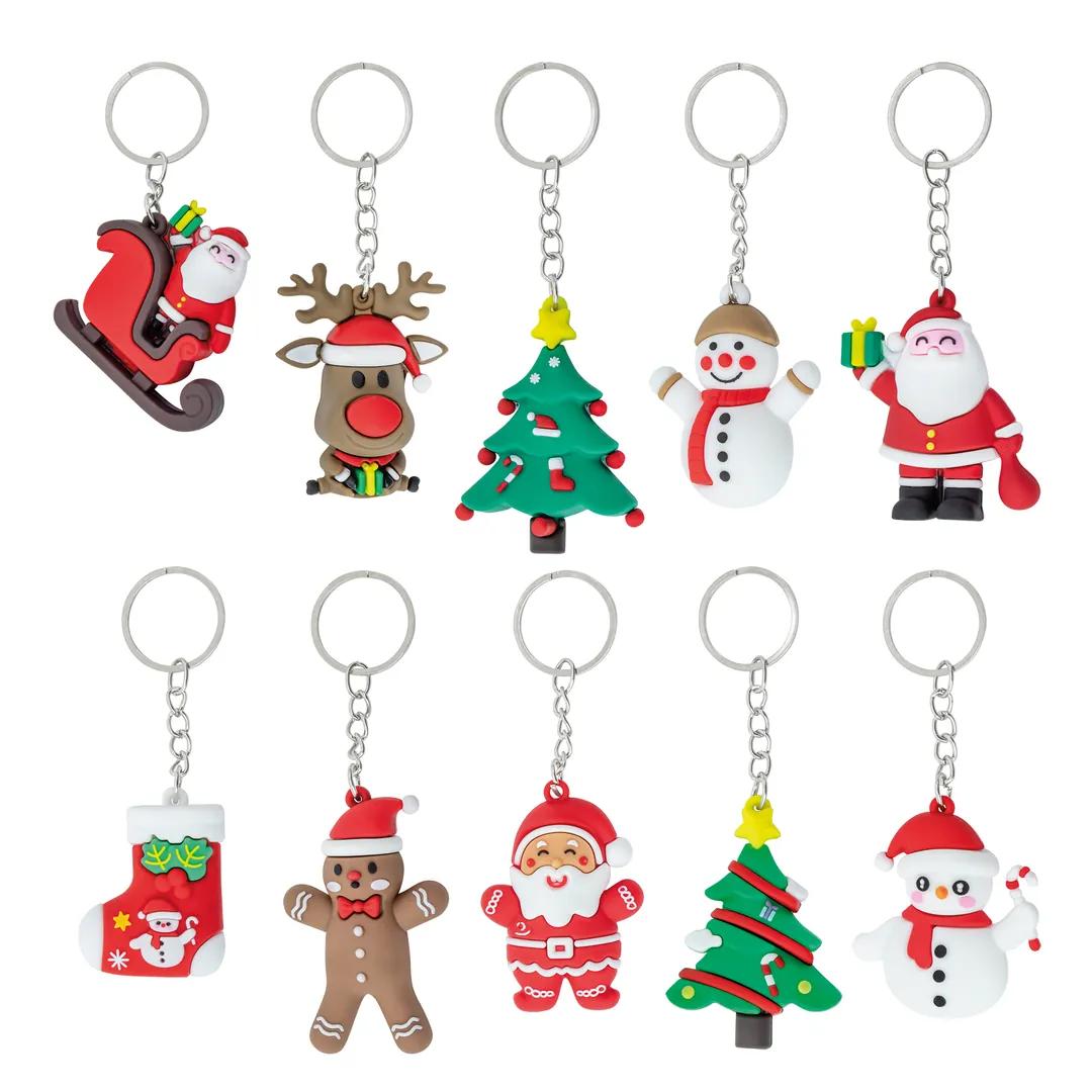 Producto personalizable Set 10 Llaveros Navideños “Lubec"