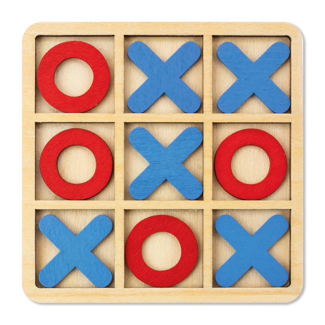 Producto personalizable Juego de Tres en Raya de Madera | Regalo Corporativo para Bienestar en Oficina B2B