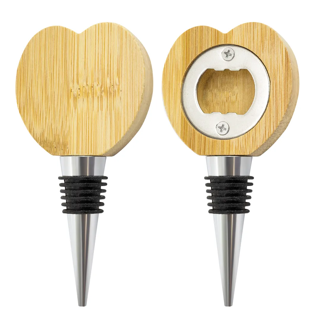 Producto personalizable Abrebotellas Tapón Bambú Natural "Antur"