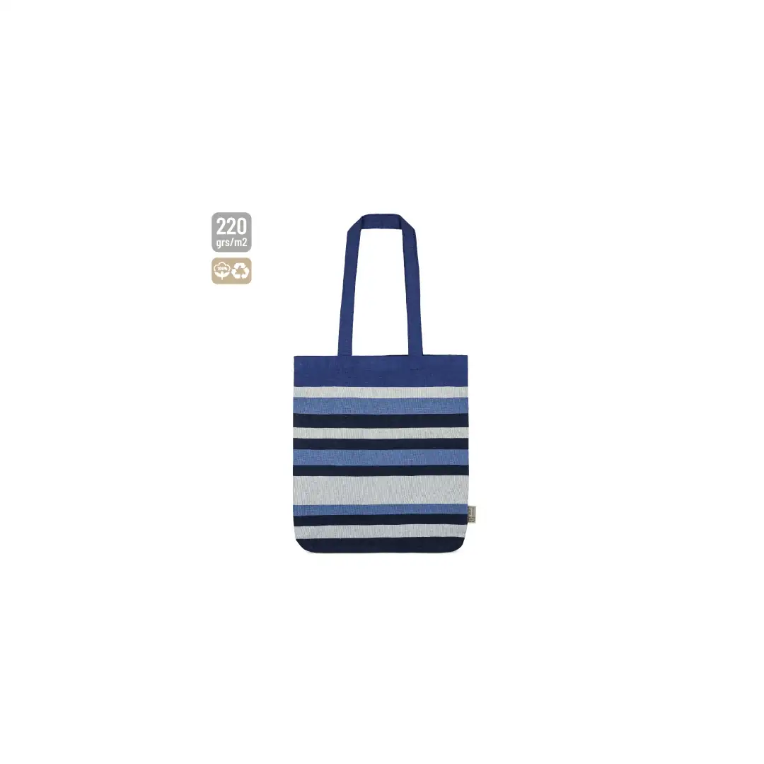 Producto personalizable Bolsa Rayas De Algodón Reciclado "Trinity"