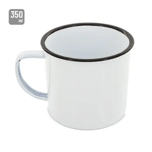 Variante de producto Mug Metálica Esmaltada “Retro” Reborde