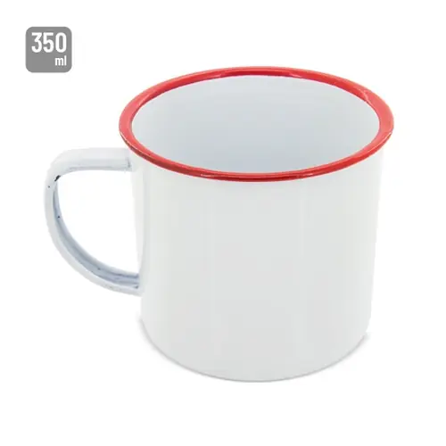 Variante de producto Mug Metálica Esmaltada “Retro” Reborde